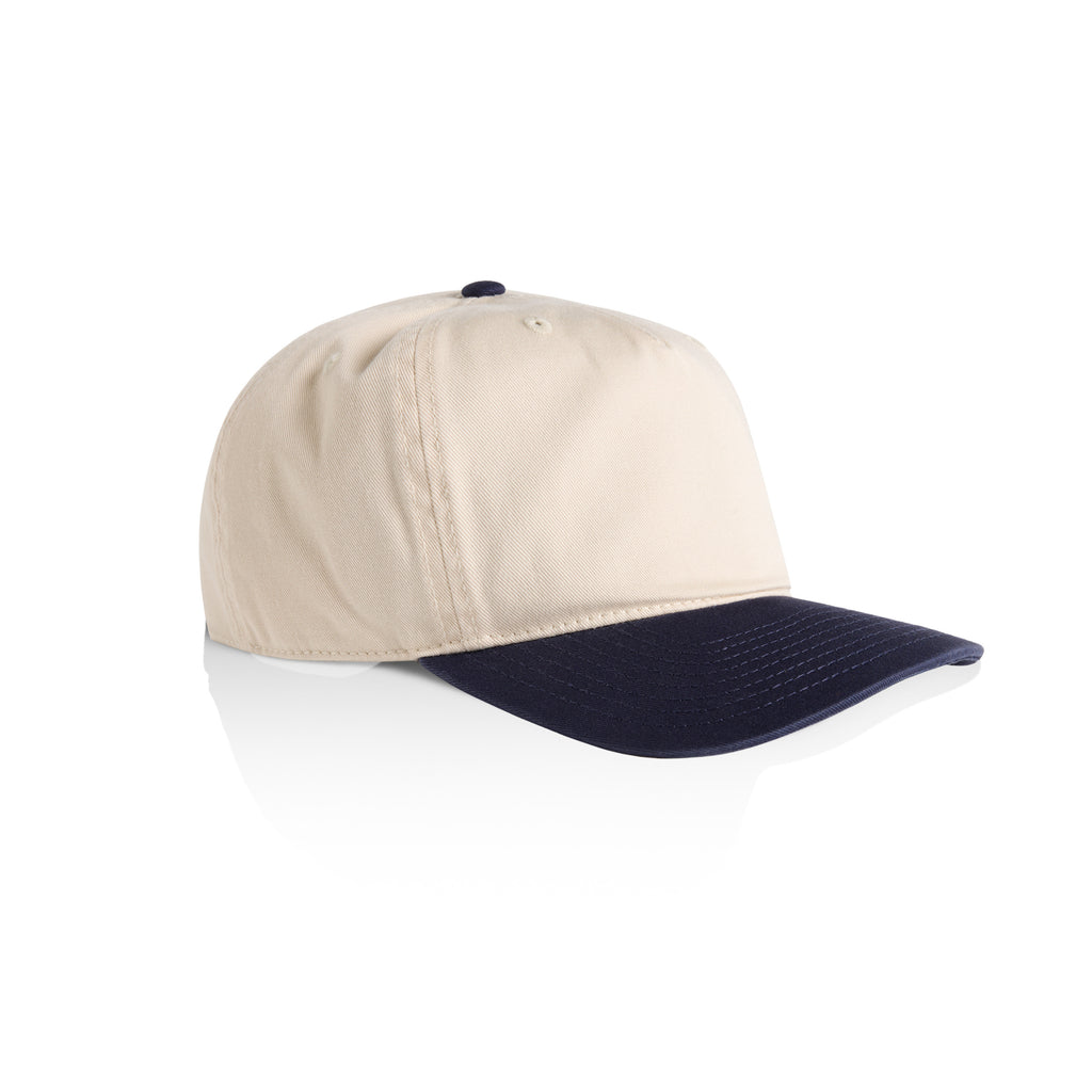 Classic 2 Tone Snapback - Natural/ Navy