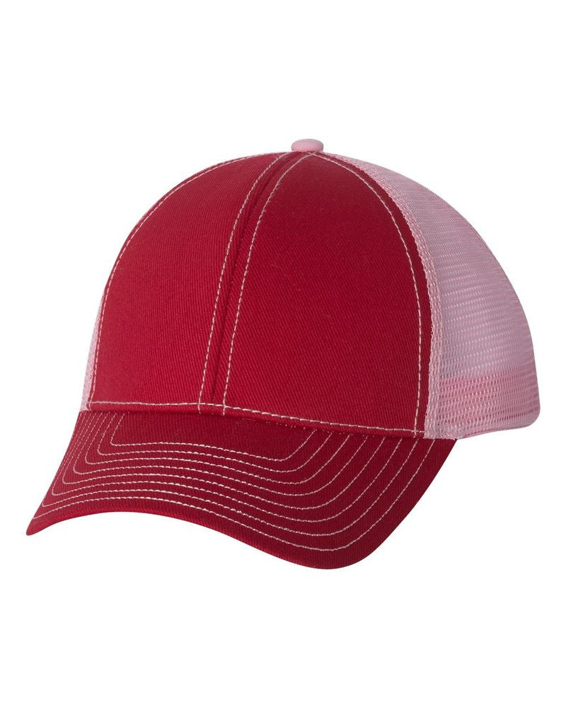 Red/ Light Grey Meshback