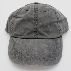 Black Pigment Dye Low Profile Dad Cap