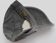 Black Pigment Dye Low Profile Dad Cap