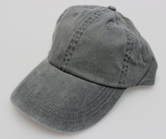 Charcoal Pigment Dye Low Profile Dad Cap