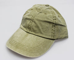 Khaki Pigment Dye Low Profile Dad Cap (SALE)