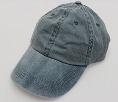 Navy Pigment Dye Low Profile Dad Cap (SALE)