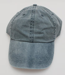 Navy Pigment Dye Low Profile Dad Cap (SALE)
