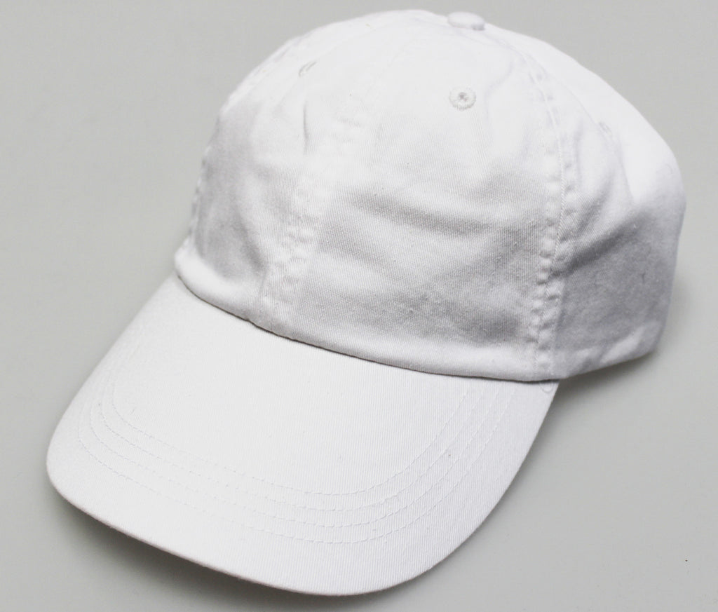 White Pigment Dye Low Profile Dad Cap (SALE)