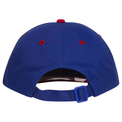 Retro 2 Tone Unstructured Dad Hats Royal Blue/ Red