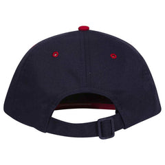 Retro 2 Tone Unstructured Dad Hats Navy/ Red
