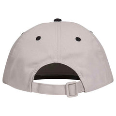Retro 2 Tone Unstructured Dad Hats Grey/ Black