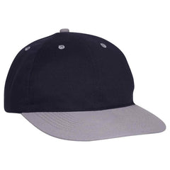 Retro 2 Tone Unstructured Dad Hats Navy/ Silver