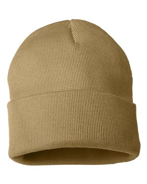 Solid 12" Knit Beanie - Camel