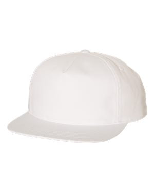 Yupoong Unstructured Snapback - White