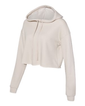 Women's Cropped Fleece Hoodie -  Heather Dust