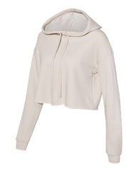 Women's Cropped Fleece Hoodie -  Heather Dust