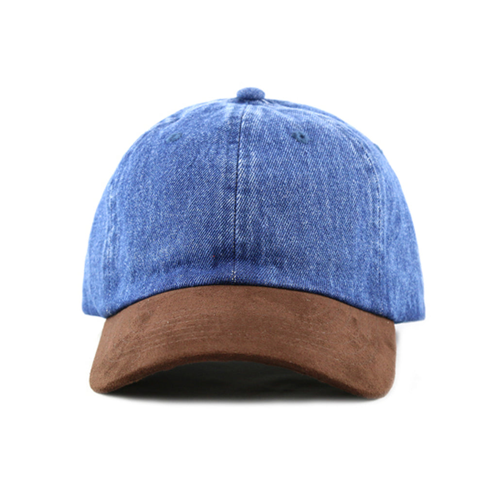 BLUE DENIM / SUEDE 6-PANEL DAD HAT