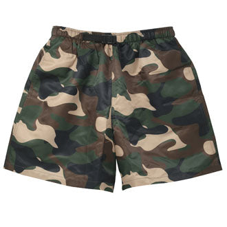Camo Microfiber Hiking Shorts