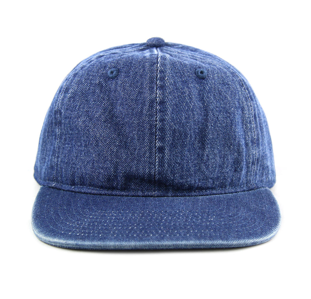 Dark Denim 6-Panel Unstructured Flatbill