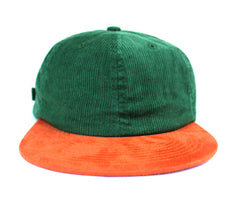 Premium Green Corduroy / Suede Unstructured 6-Panel
