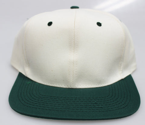 VINTAGE SNAPBACK CREAM/ KELLY GREEN (SALE)