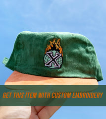 Premium Green Corduroy / Suede Unstructured 6-Panel