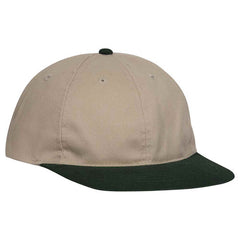 Khaki/ Green 6 Panel Low Profile Brushed Twill Cap