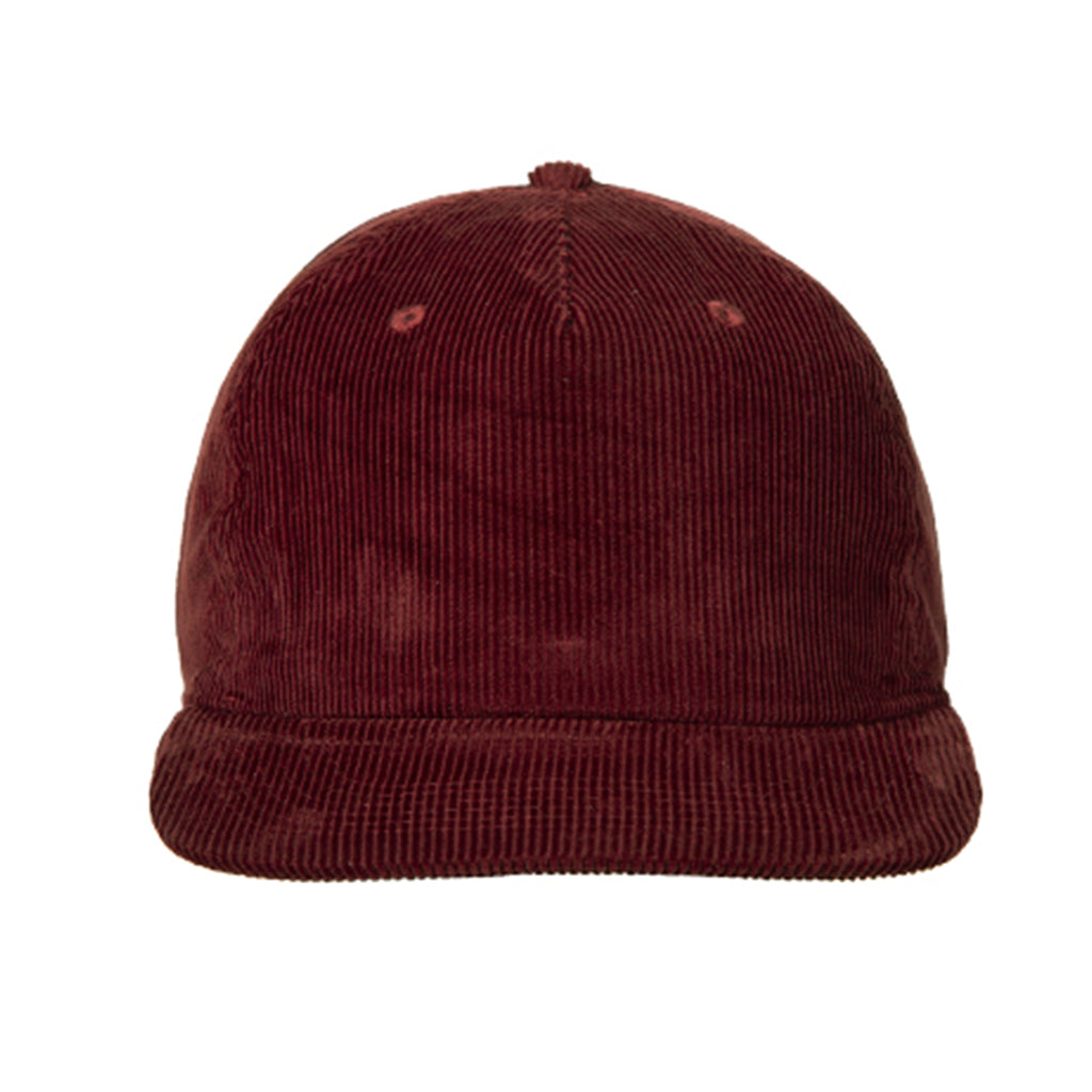 Meroon Cap Maroon Corduroy 5-Panel Unstructured Cap - Bulk-Caps Wholesale Headwear
