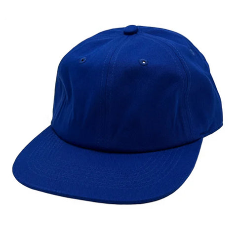 6-Panel Flat Bill With Snapback Closure - Blue