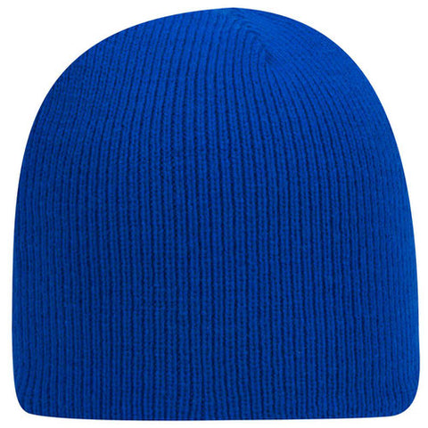 8 1/2" Classic Acrylic Knit Beanie - Royal