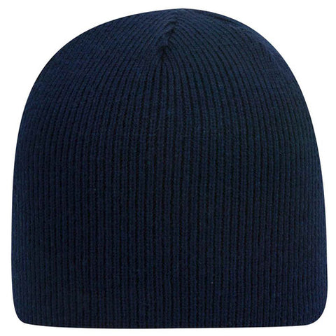 8 1/2" Classic Acrylic Knit Beanie - Navy