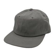 6-Panel Flat Bill With Snapback Closure - Grey