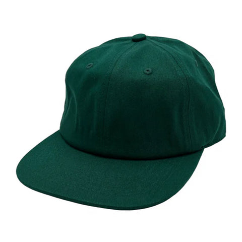 6-Panel Flat Bill With Snapback Closure - Spruce Green