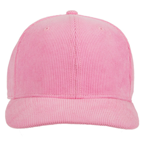 Pink Structured Corduroy 6 Panel  - NH