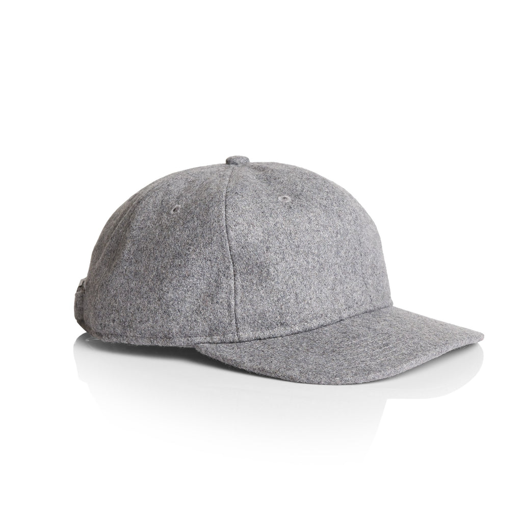 1113 Wool Unstructured 6 Panel - Grey