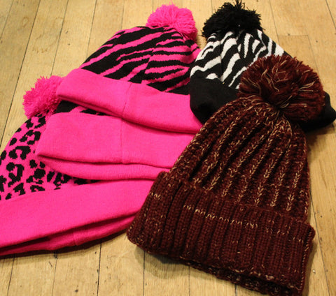 Wholesale lot of 5 Random Pom beanies