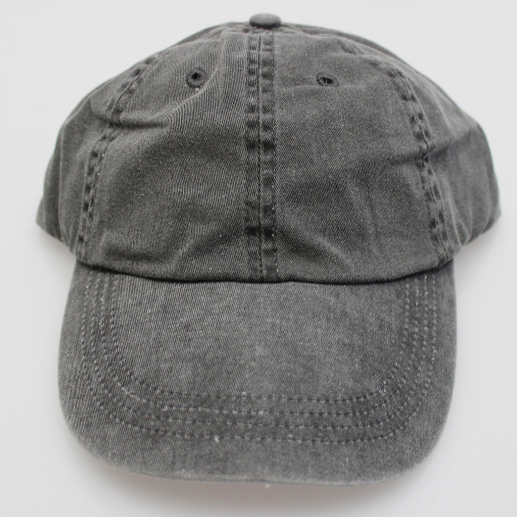 Black Pigment Dye Low Profile Dad Cap (SALE) - Bulk-Caps Wholesale
