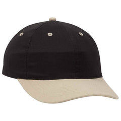 Black/ Khaki 2 Tone Dad Hat with Snapback