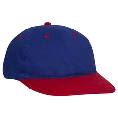 Retro 2 Tone Unstructured Dad Hats Royal Blue/ Red