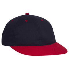 Retro 2 Tone Unstructured Dad Hats Navy/ Red