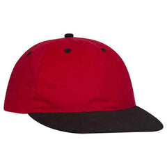 Retro 2 Tone Unstructured Dad Hats Red/ Black