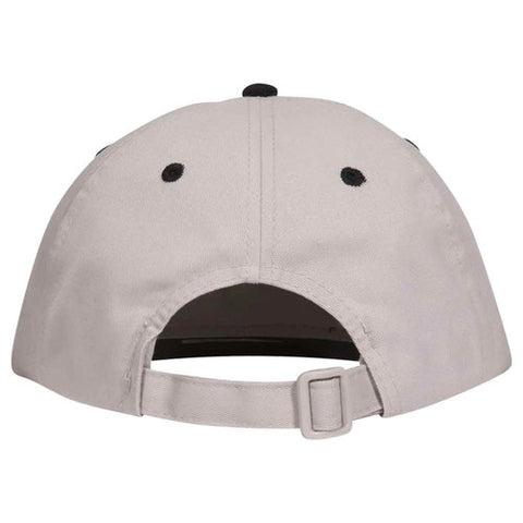 Retro 2 Tone Unstructured Dad Hats Grey/ Black