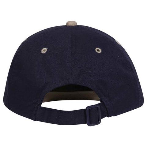 Retro 2 Tone Unstructured Dad Hats Navy/ Khaki