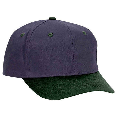 Navy/ Green 6 Panel Mid Profile Hat
