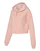 Women's Cropped Fleece Hoodie - Pink