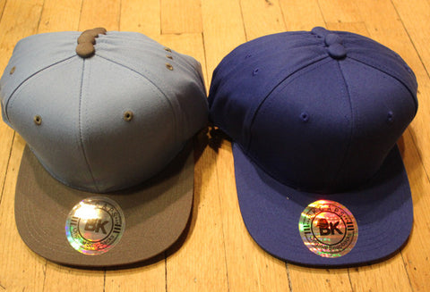 Wholesale lot of  9 2-Tone Snapbacks Blue