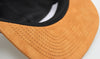 Black Cotton / Brown Suede 5-Panel Camper Hat