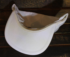 White Polyester Golf Cap