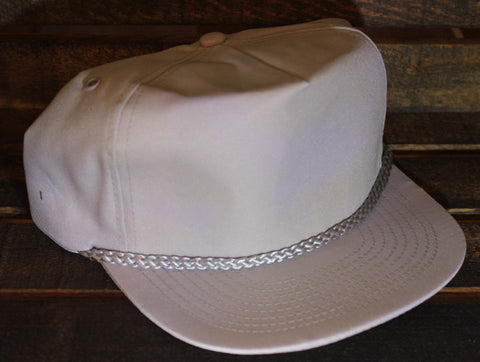 Grey Polyester Golf Cap