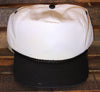 White / Black Polyester Golf Cap