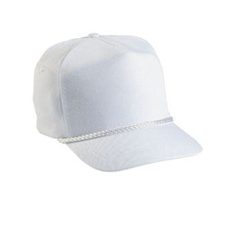 WHITE POLYESTER ROPE CAP