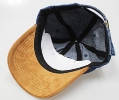 Premium Denim / Suede Dad Hat (Unstructured Hat)