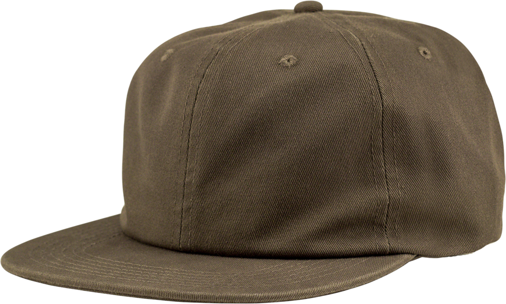 6-Panel Unstructured Flat Square Bill - Olive